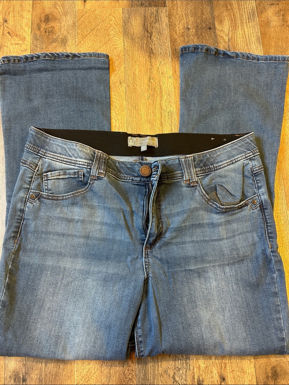 Wit & Wisdom Women's Medium Blue Boot Cut Jeans